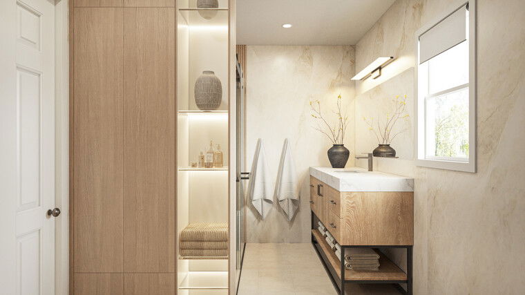 Online design Modern Bathroom by Erika F. thumbnail