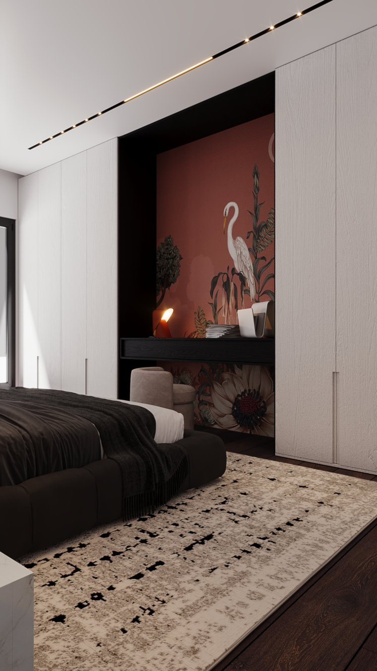 Diseño en línea Dormitorio Moderno por Tara M. miniatura
