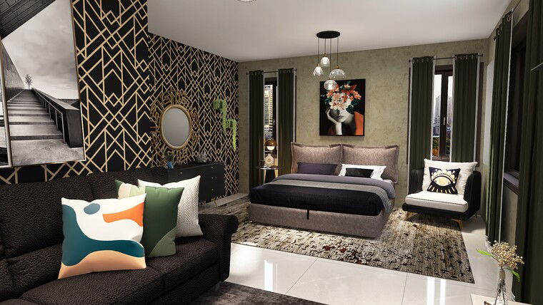 Online design Glamorous Bedroom by Carmen D. thumbnail