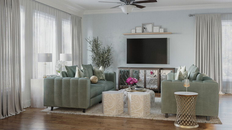 Online design Transitional Living Room by Marve M. thumbnail