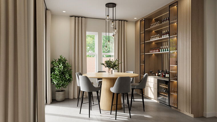 Online design Contemporary Combined Living/Dining by Erika F. thumbnail