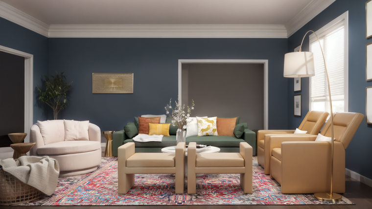 Online design Modern Living Room by Carine C. thumbnail