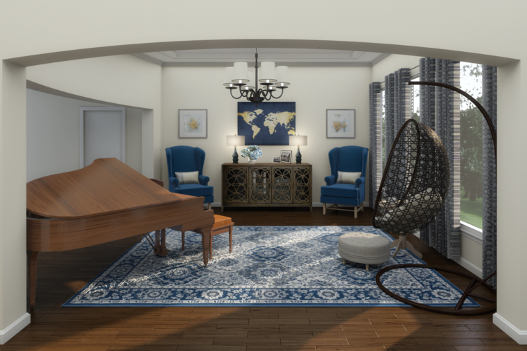 Online design Transitional Living Room by Picharat A. thumbnail