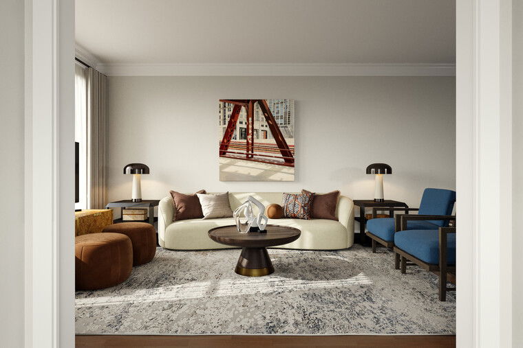 Diseño en línea de Sala de Estar Moderna por Dragana V. miniatura