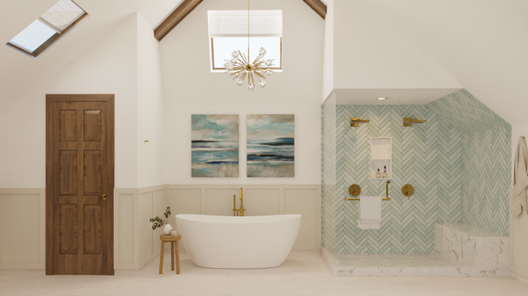 Online design Transitional Bathroom by Elena F. thumbnail