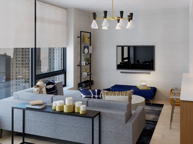 Online design Contemporary Living Room by Lynda N thumbnail