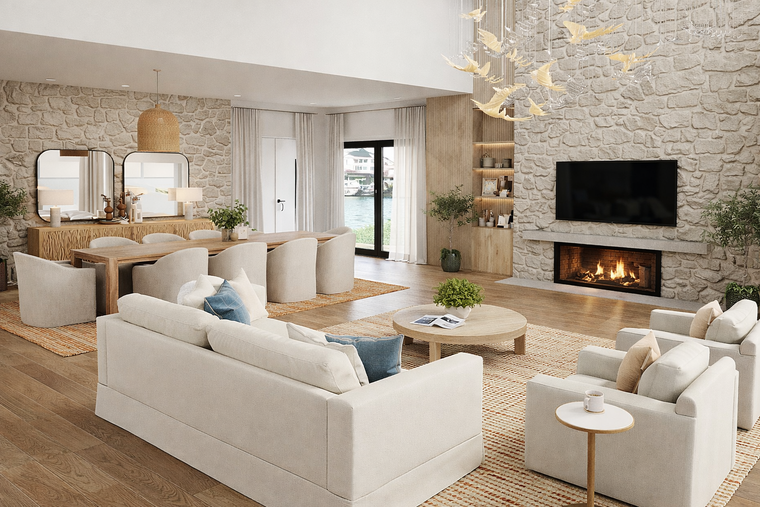 Online design Beach Combined Living/Dining by Sharné L. thumbnail