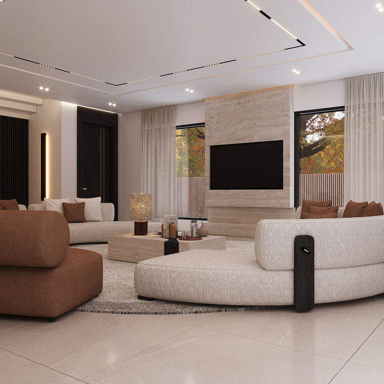 Online design Modern Living Room by Tara M. thumbnail