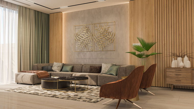 Online design Modern Living Room by Sophio J. thumbnail