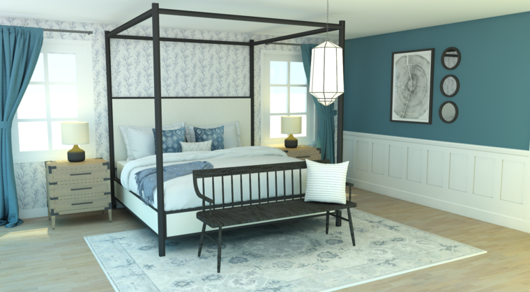 Online design Transitional Bedroom by Jillian M. thumbnail