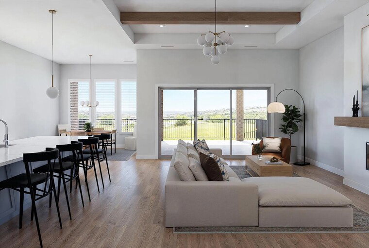 Online design Contemporary Combined Living/Dining by Ashley S. thumbnail