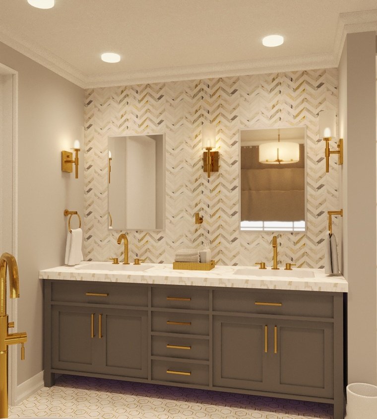 Online design Transitional Bathroom by Aida A. thumbnail