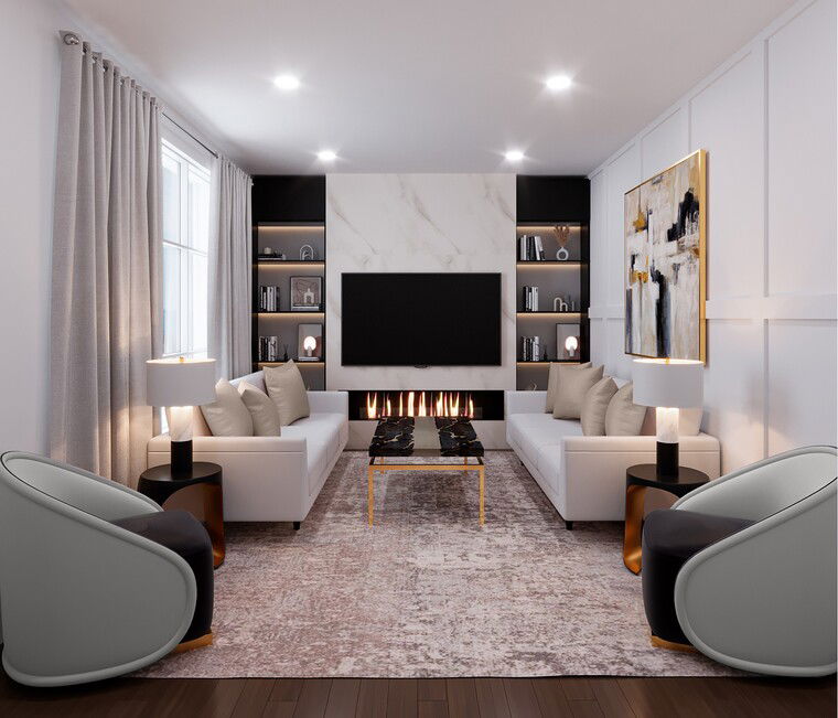 Online design Modern Living Room by Leyla A. thumbnail