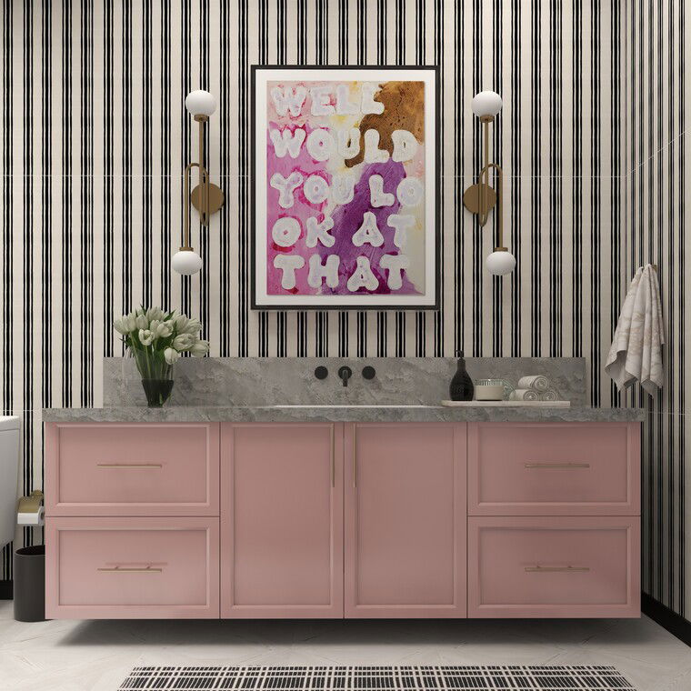 Diseño en línea de baño ecléctico por Olivia A. miniatura