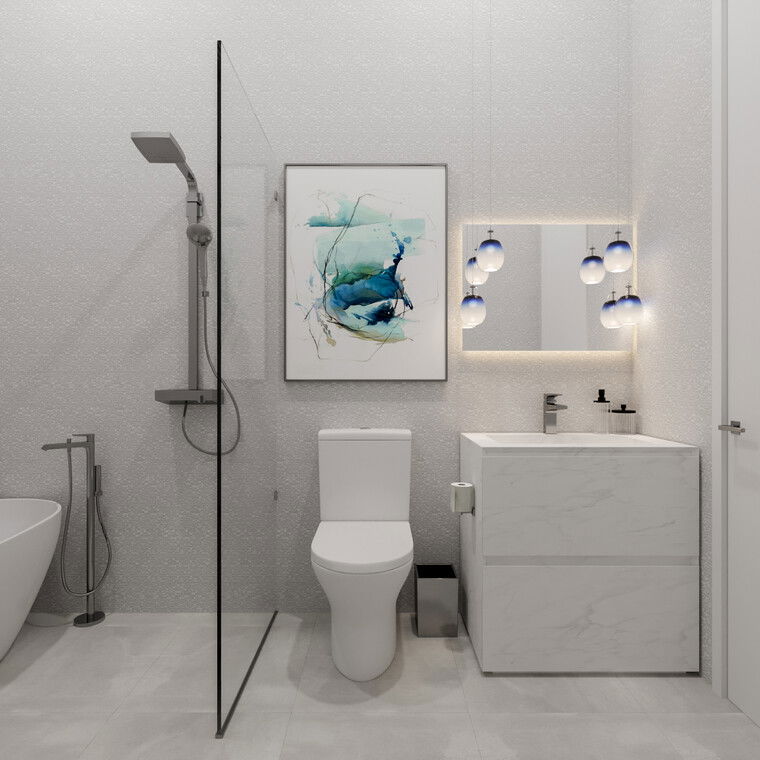 Online design Contemporary Bathroom by Wanda P. thumbnail