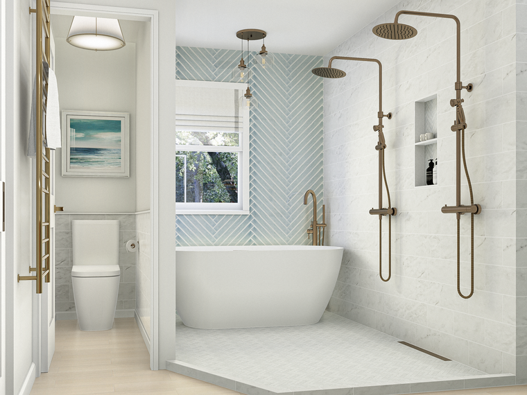 Online design Beach Bathroom by Picharat A.  thumbnail