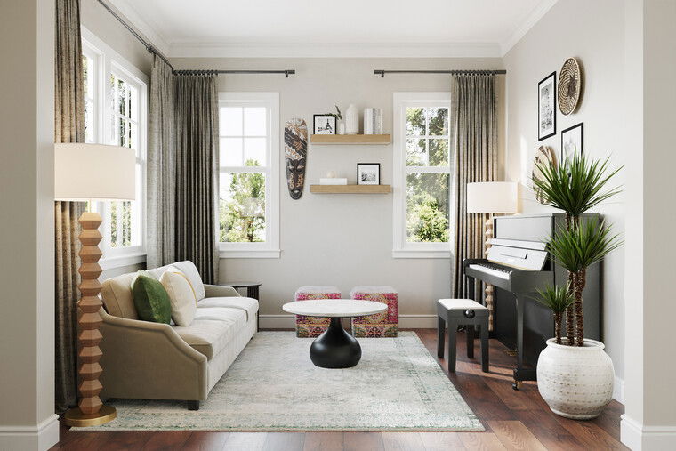 Online design Transitional Living Room by Jillian M. thumbnail