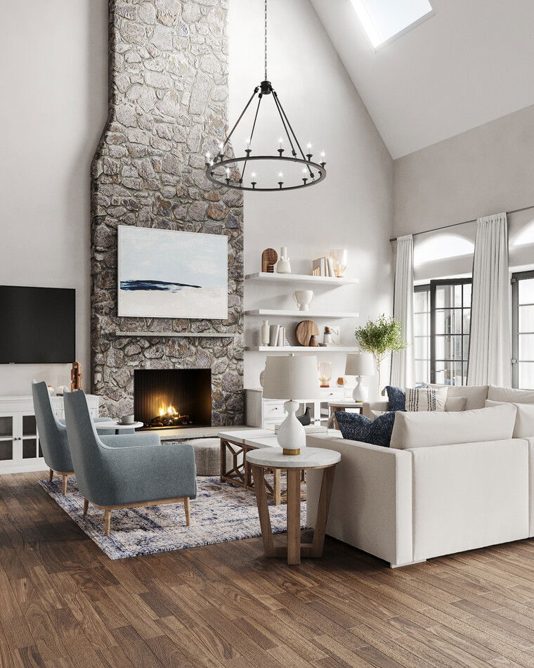 Online design Country/Cottage Living Room by Picharat A. thumbnail