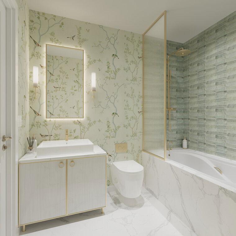 Diseño en línea Baño Moderno por Sanaz M. miniatura