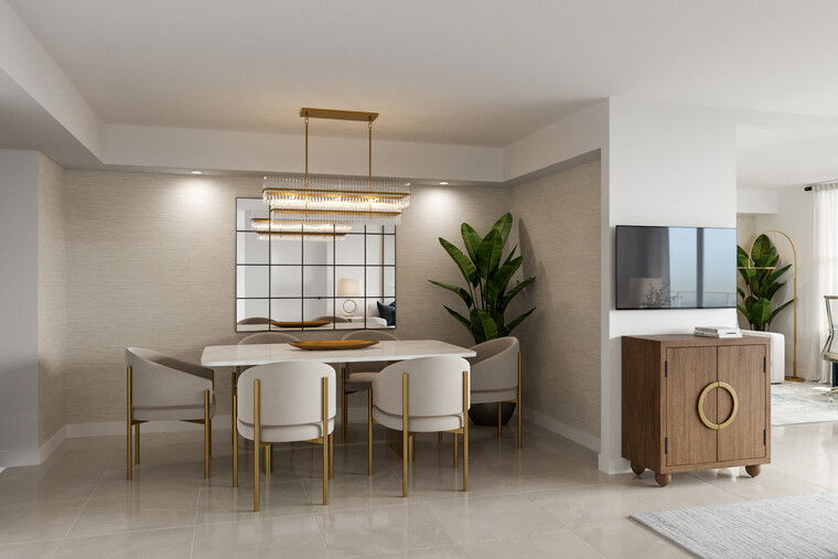 Diseño en línea Sala de Estar Transitional por Shameika B. miniatura