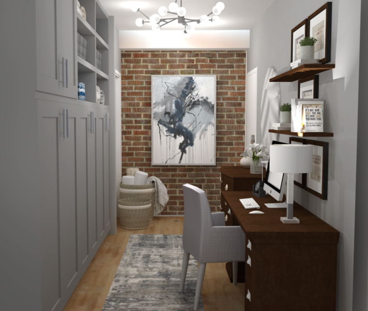 Online design Transitional Home Office by Amber K. thumbnail