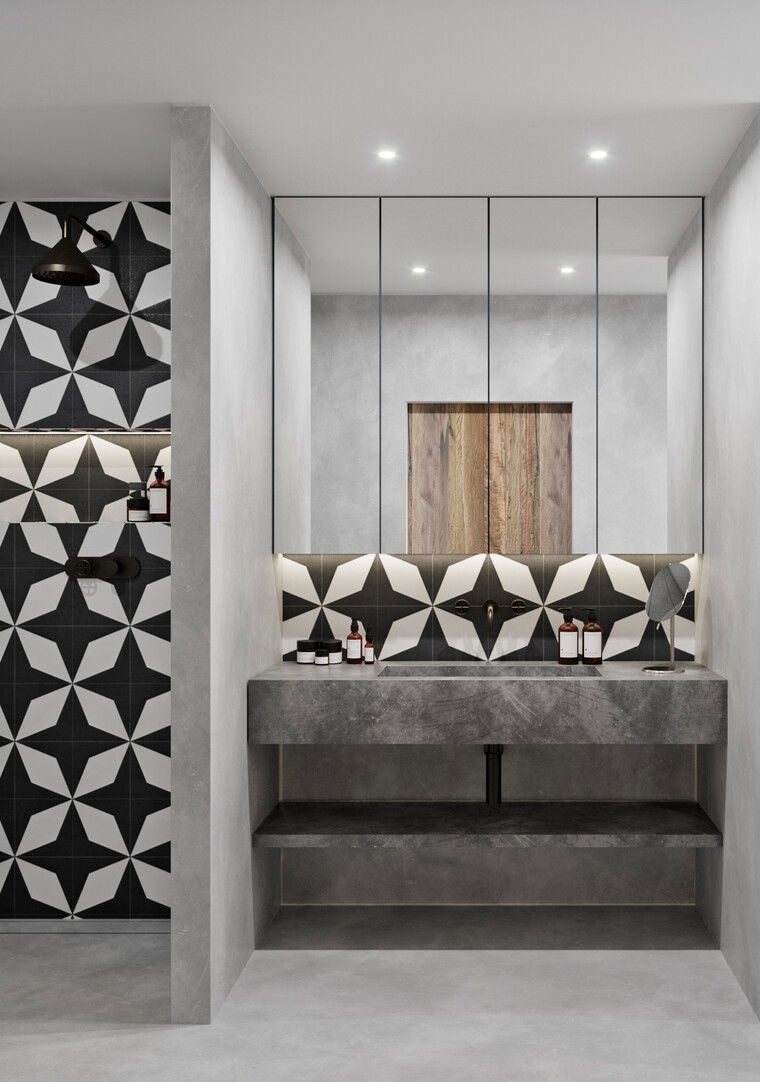 Online design Modern Bathroom by Wiktoria G. thumbnail