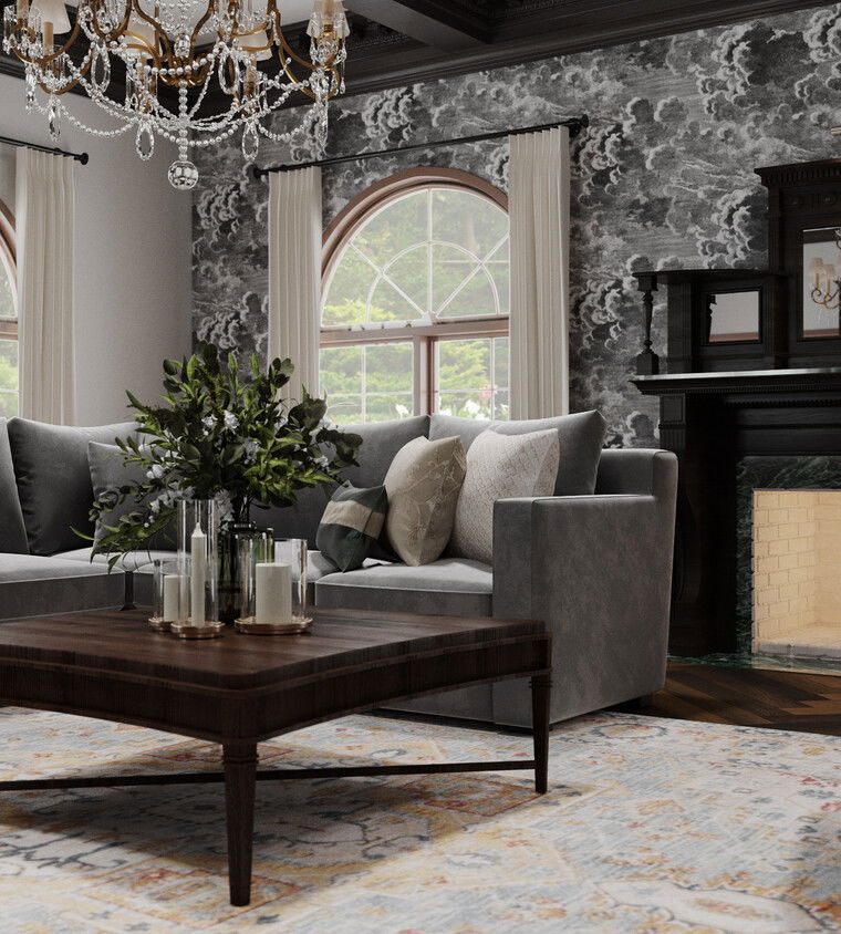 Online design Traditional Living Room by Aida A. thumbnail