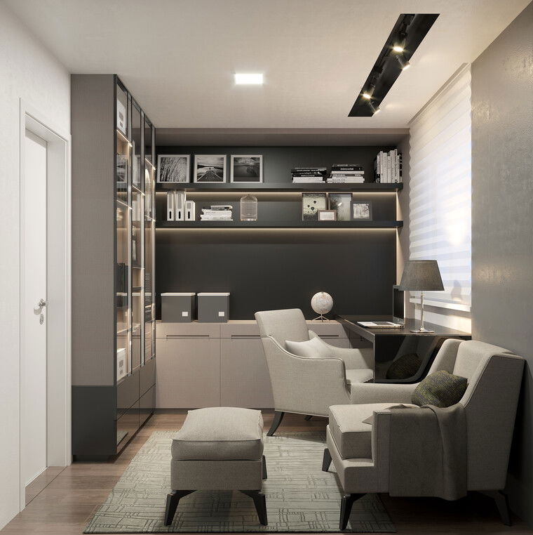 Online design Transitional Home Office by Jessica D. thumbnail