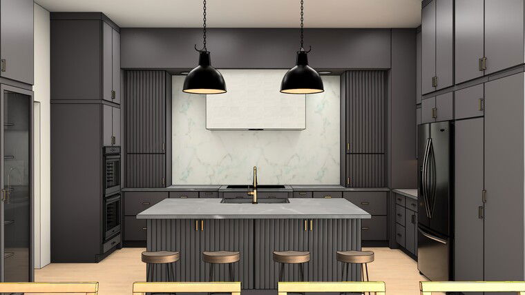 Online design Modern Kitchen by Jamie M. thumbnail