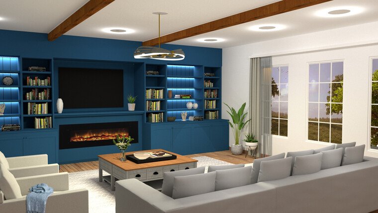 Online design Transitional Living Room by Aboli P. thumbnail