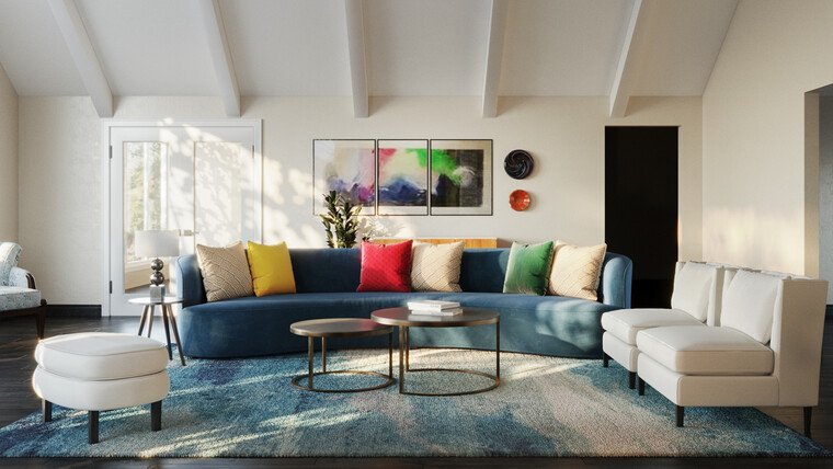 Online design Transitional Living Room by Fajar S. thumbnail