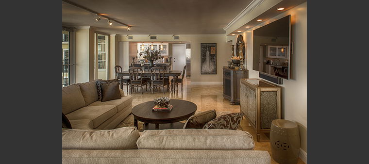 Online design Transitional Combined Living/Dining by Theresa G. thumbnail