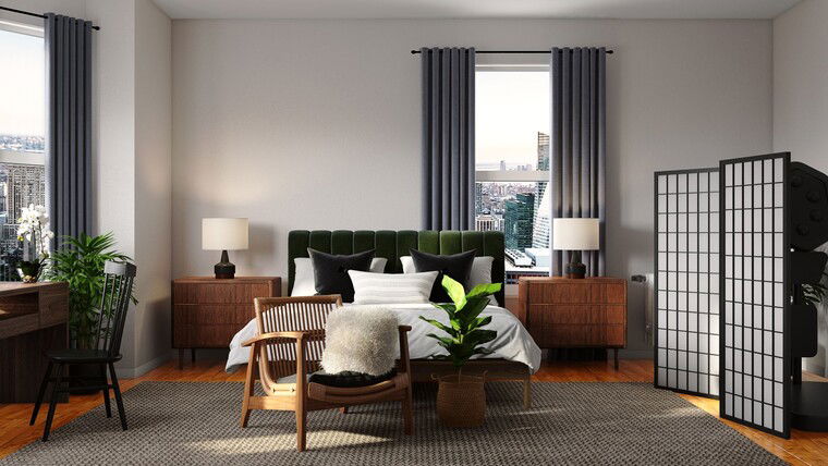 Online design Eclectic Bedroom by Nicolle E. thumbnail