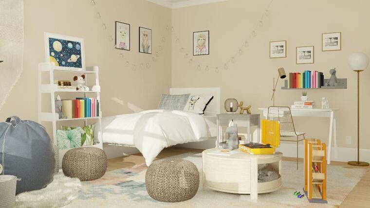 Diseño en línea Habitación Contemporánea para Niños por Anna P. miniatura
