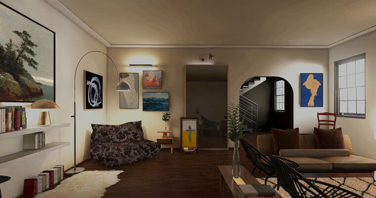 Diseño en línea Salón contemporáneo por Erin R. miniatura