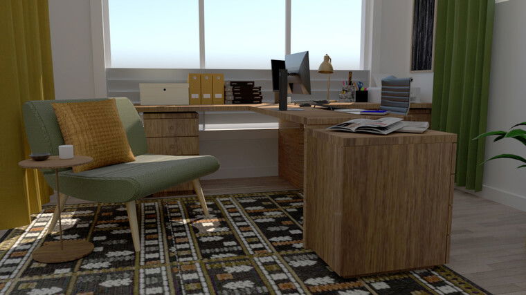 Diseño en línea Eclectic Home Office por Eleni M. miniatura