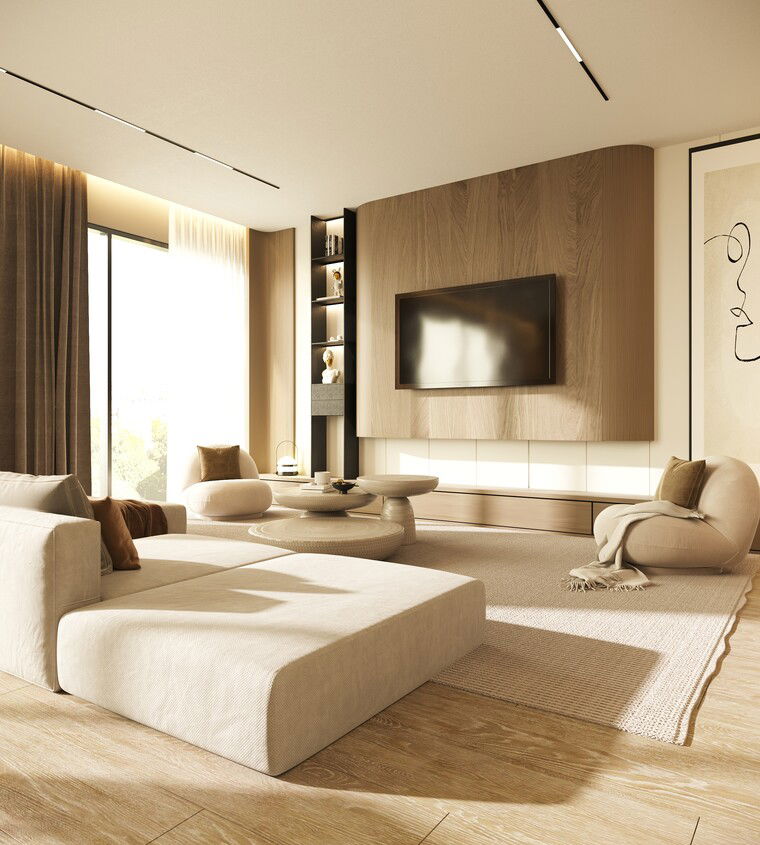 Online design Contemporary Living Room by Pateniah M. thumbnail