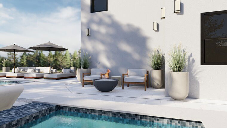 Diseño en línea Patio Contemporáneo por Dusan J. miniatura