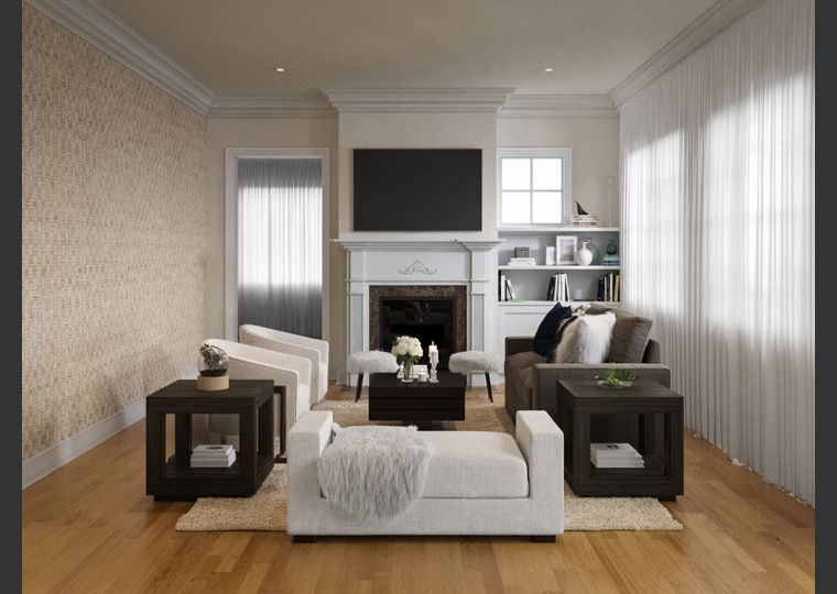 Online design Transitional Combined Living/Dining by Amelia R. thumbnail