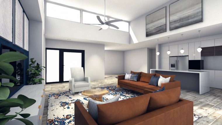 Online design Modern Living Room by Camila C. thumbnail