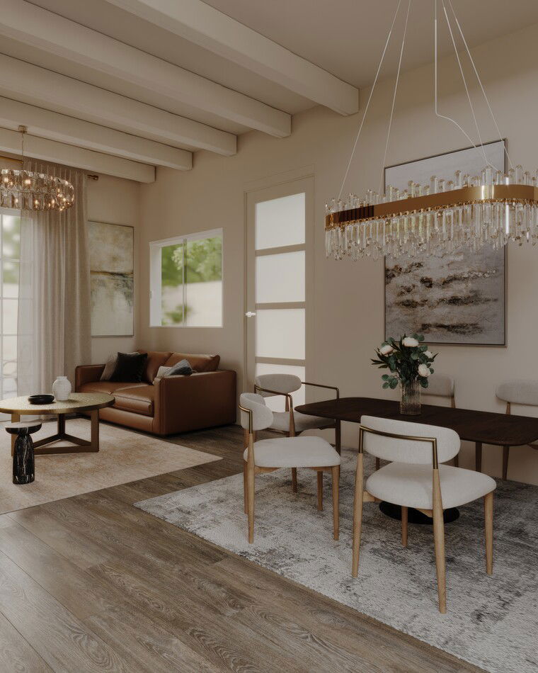 Online design Contemporary Combined Living/Dining by Maria M. thumbnail