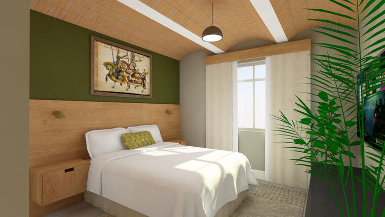 Diseño en línea de dormitorio contemporáneo por Albert O. miniatura