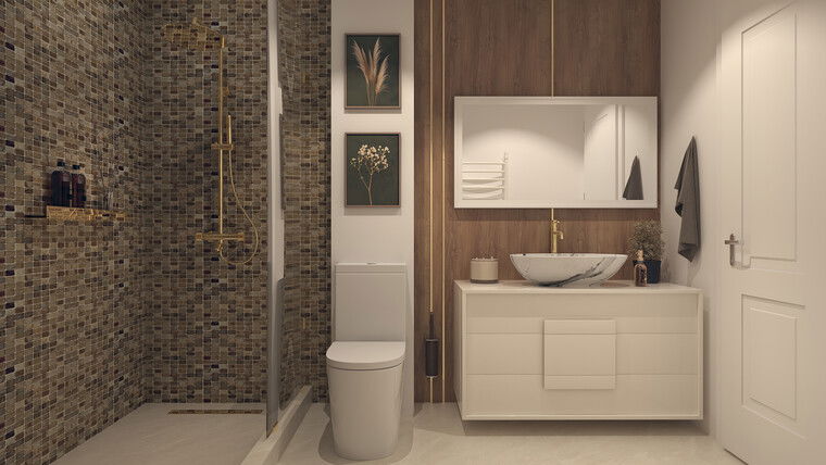 Online design Contemporary Bathroom by Iulia B. thumbnail