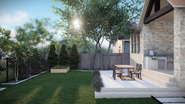 Online design Transitional Patio by Dusan J. thumbnail