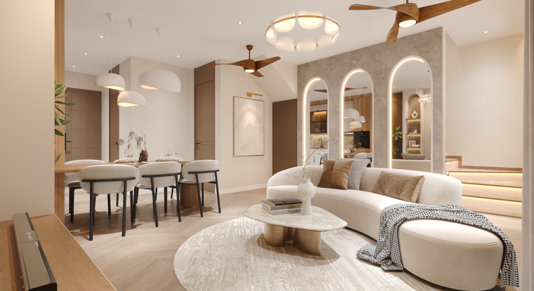 Online design Contemporary Combined Living/Dining by Alice H. thumbnail