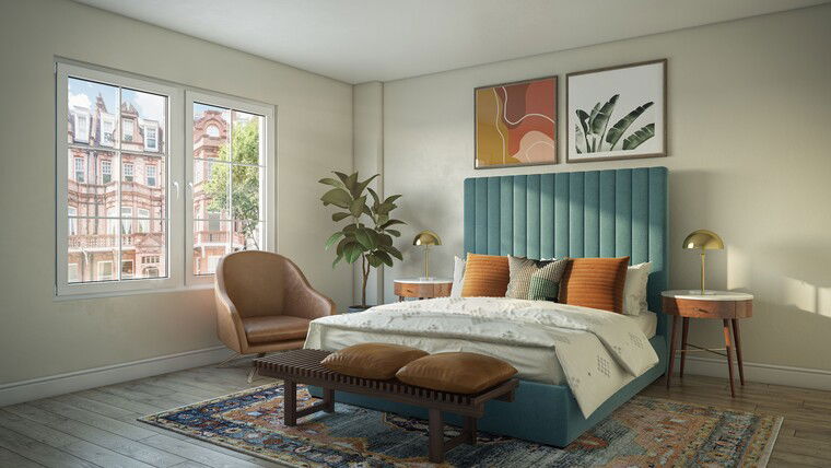 Diseño en línea de Dormitorio Moderno por Izzy S. miniatura