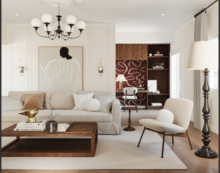 Online design Modern Living Room by Pateniah M. thumbnail