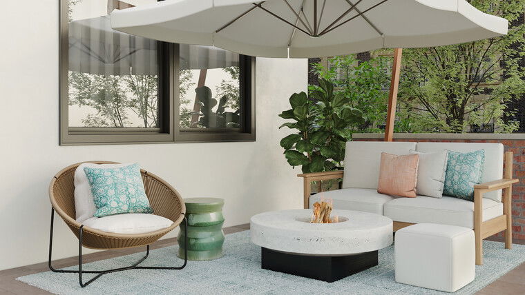 Diseño en línea Patio Contemporáneo por Samantha B. miniatura
