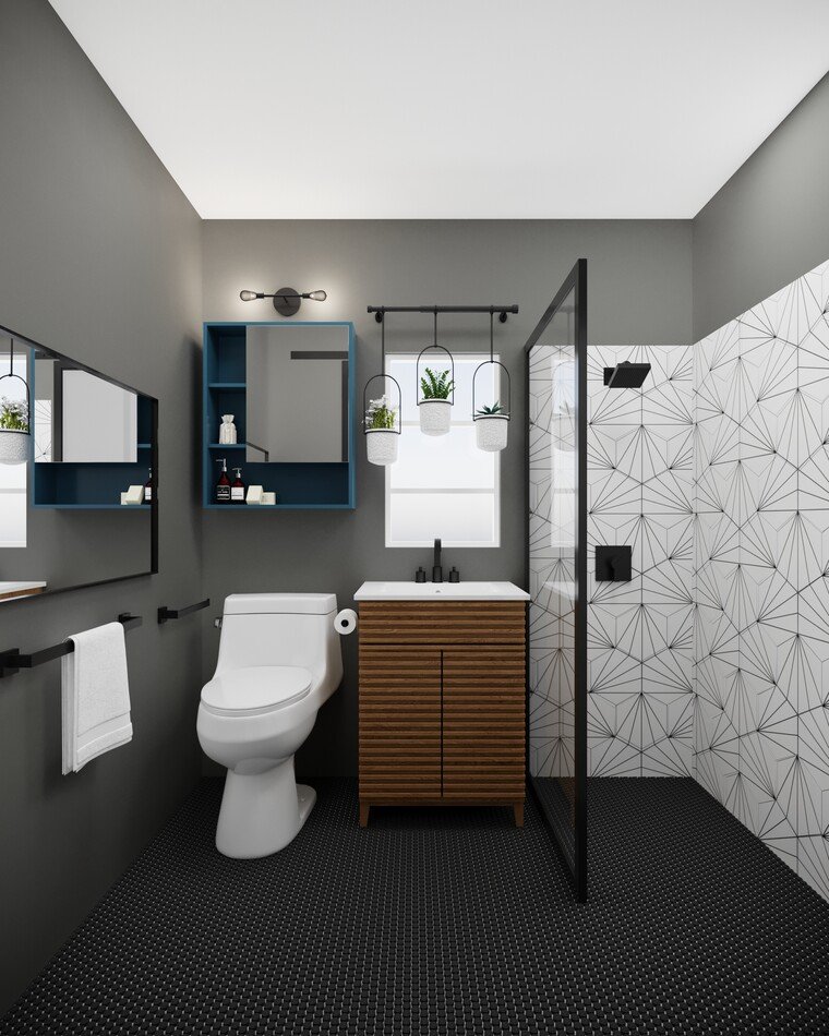 Online design Modern Bathroom by Casey H. thumbnail