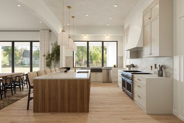 Online design Transitional Combined Living/Dining by Sharné L. thumbnail